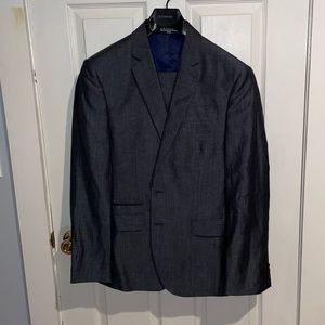 EXPRESS MENS LINEN BLEND SUIT